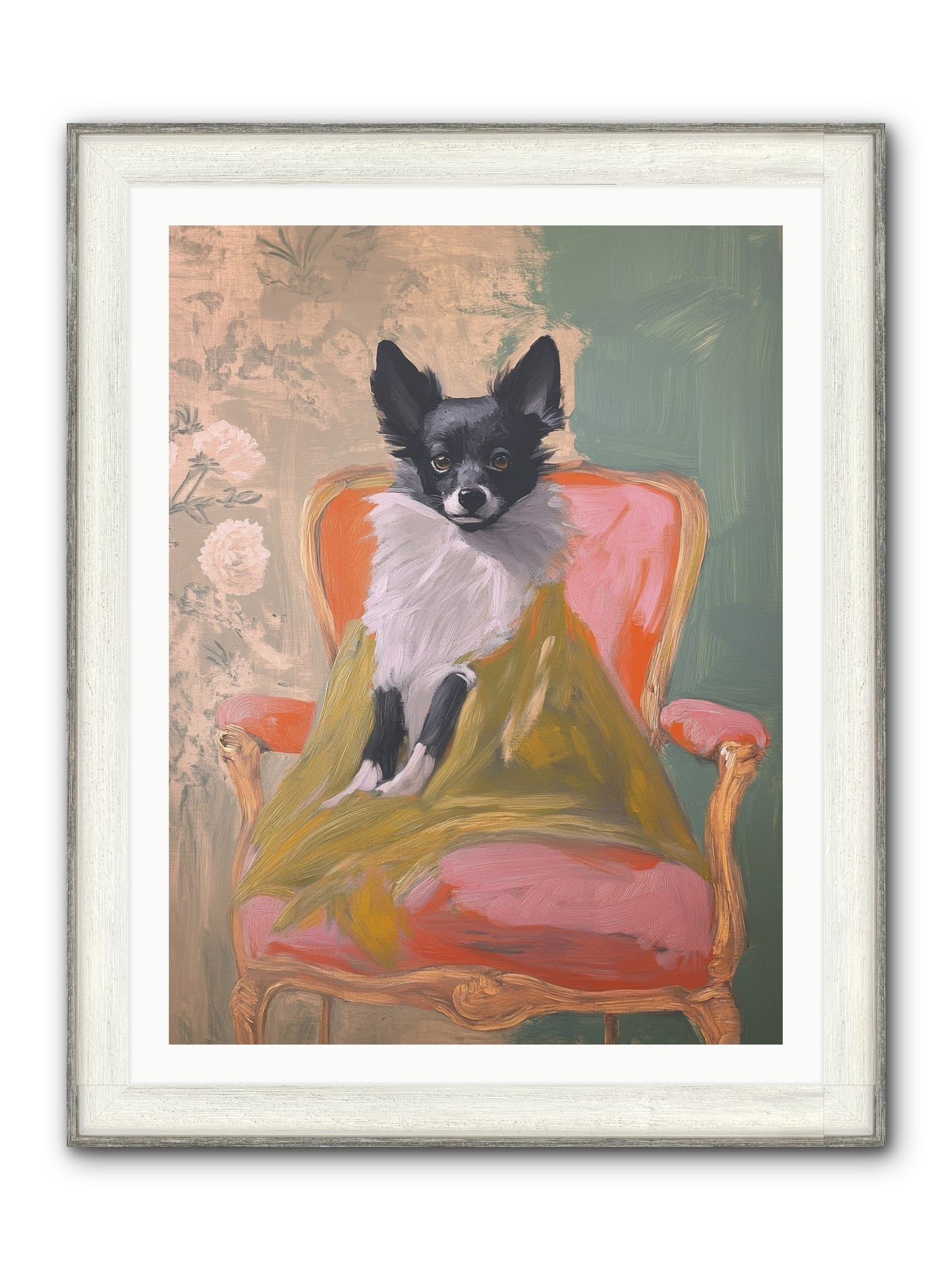 Wren Framed Print - Driftwood White 30x40