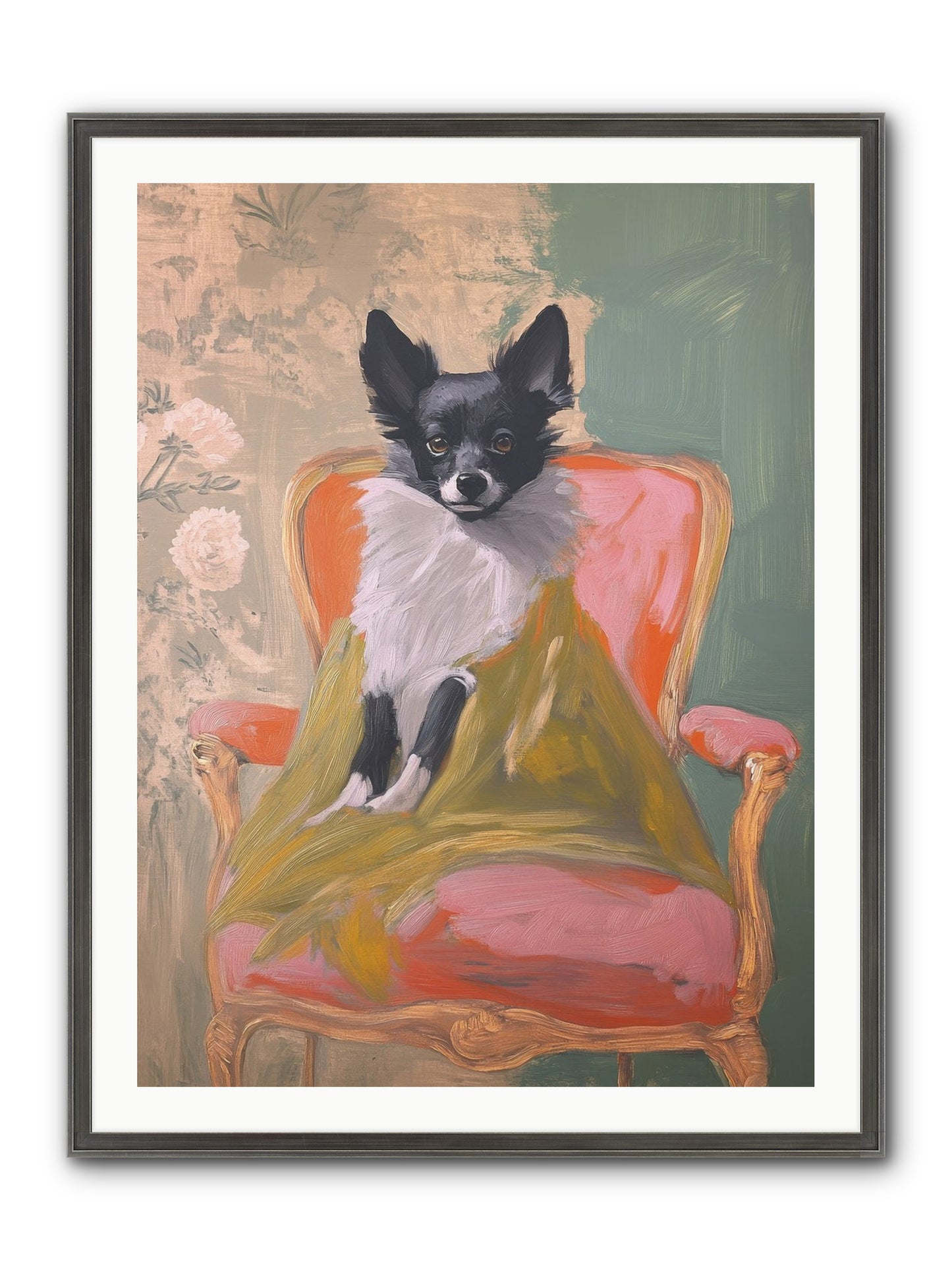 Wren Framed Print - Slimwoods Black/Silver 30x40