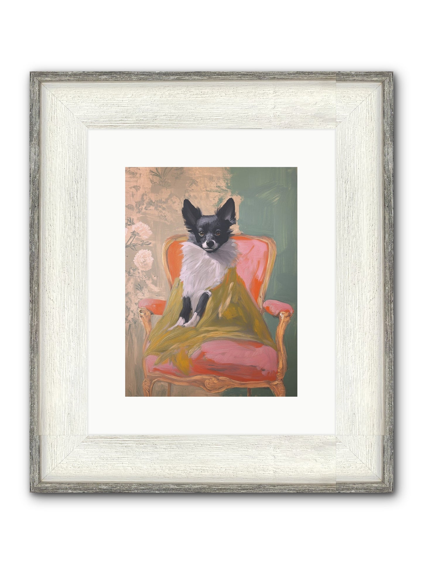 Wren Framed Print - Driftwood White 9x12