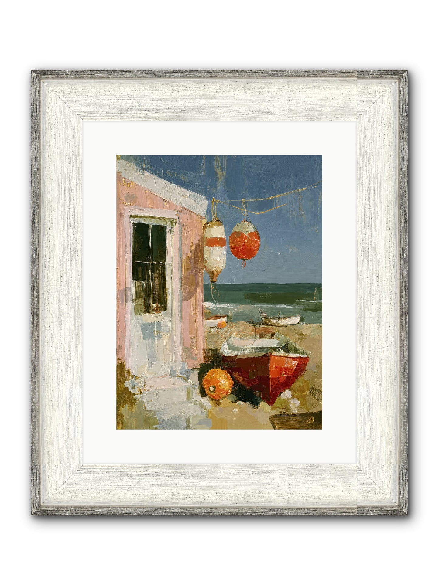 Written In Joy Framed Print - Driftwood White 12x16