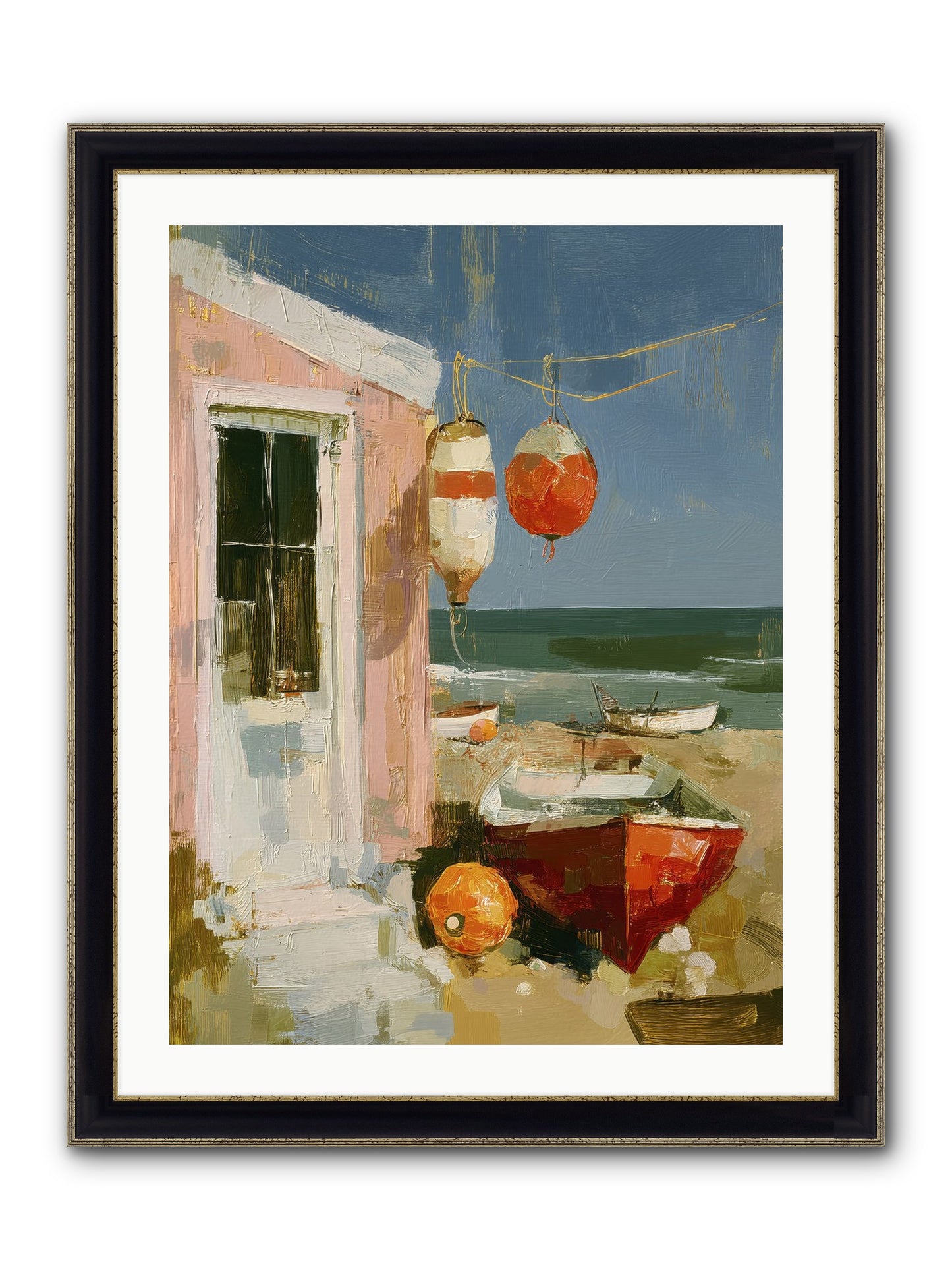 Written In Joy Framed Print - Black & Gold 24x32