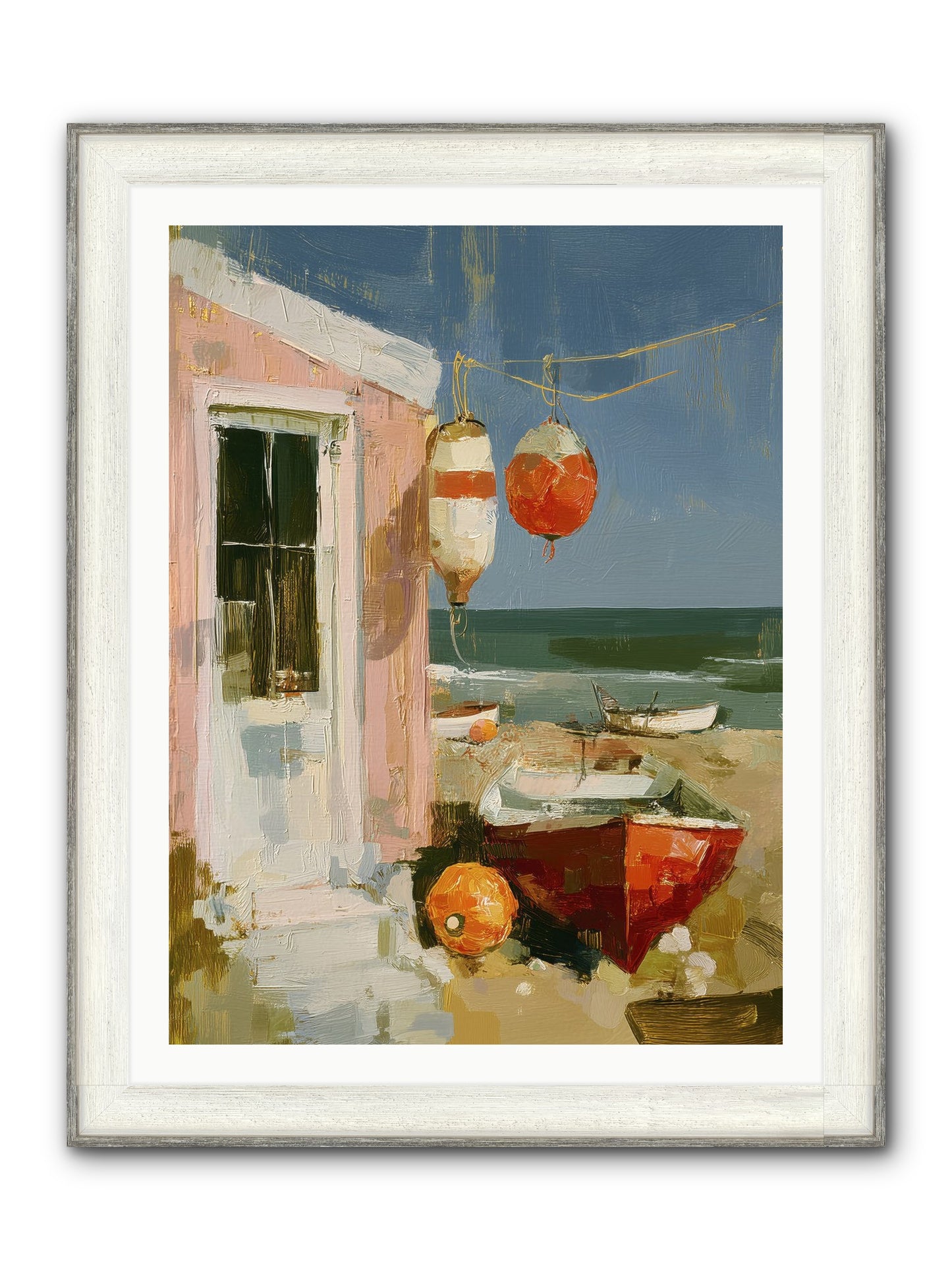 Written In Joy Framed Print - Driftwood White 30x40