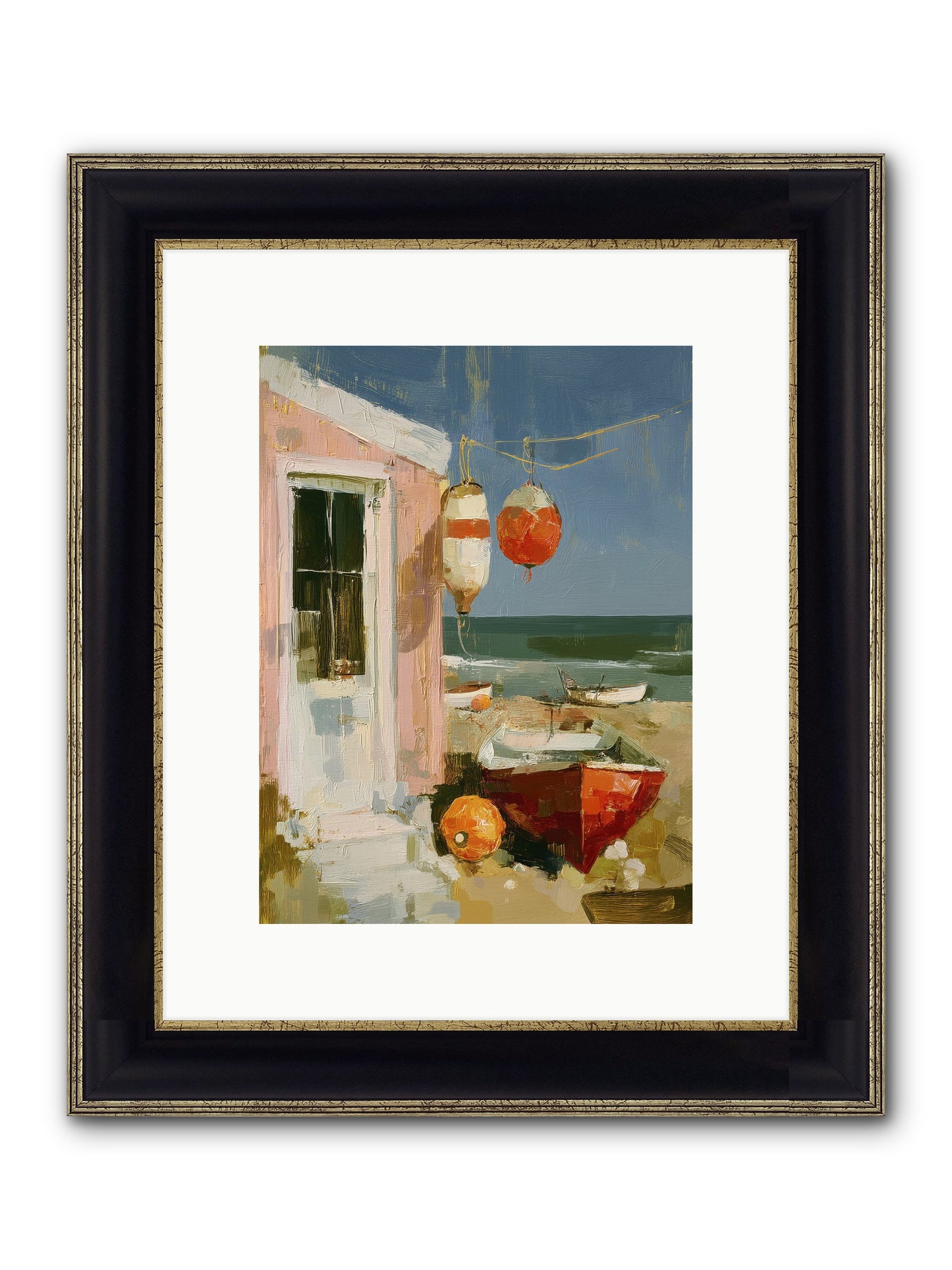 Written In Joy Framed Print - Black & Gold 9x12