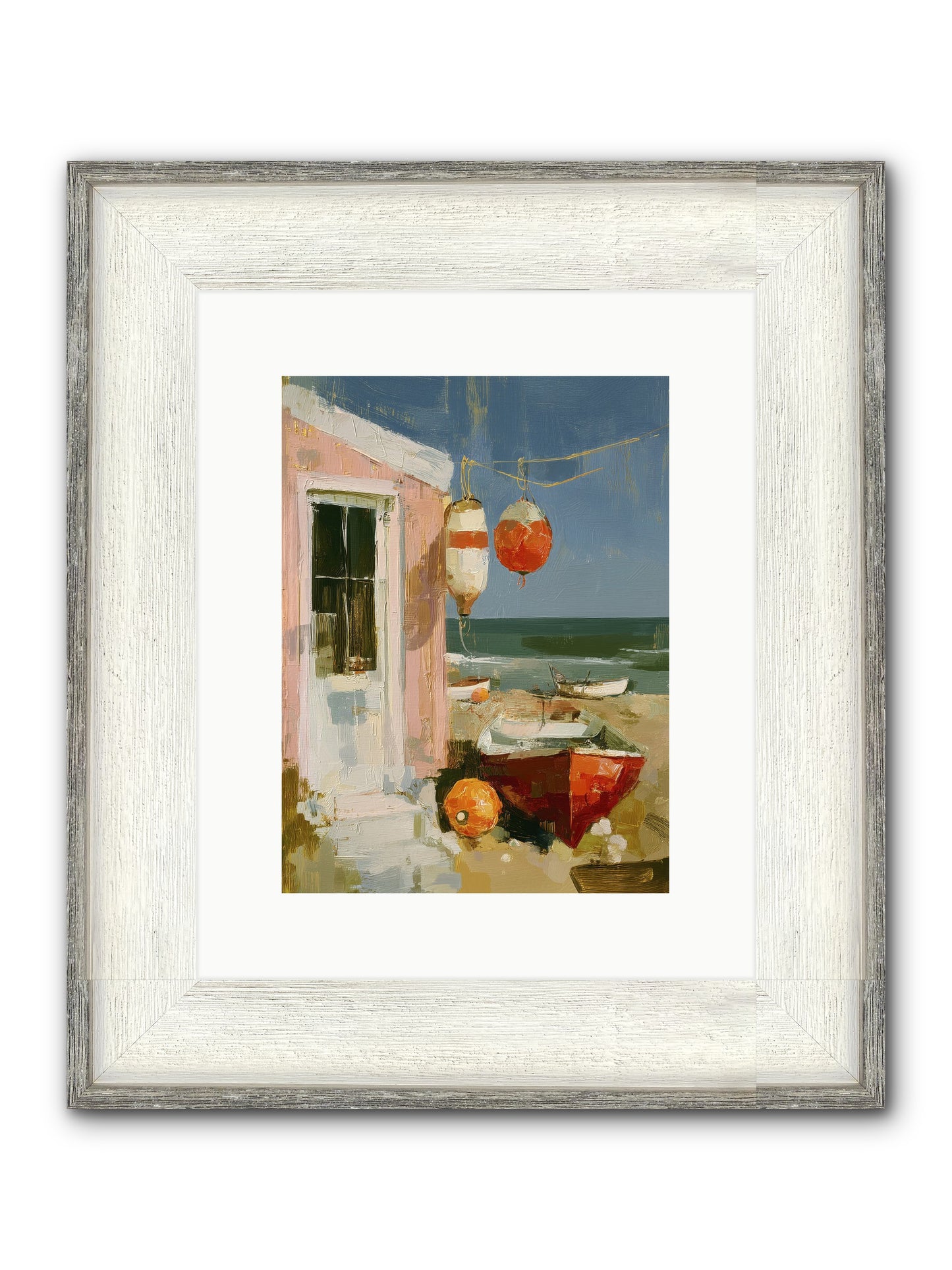 Written In Joy Framed Print - Driftwood White 9x12