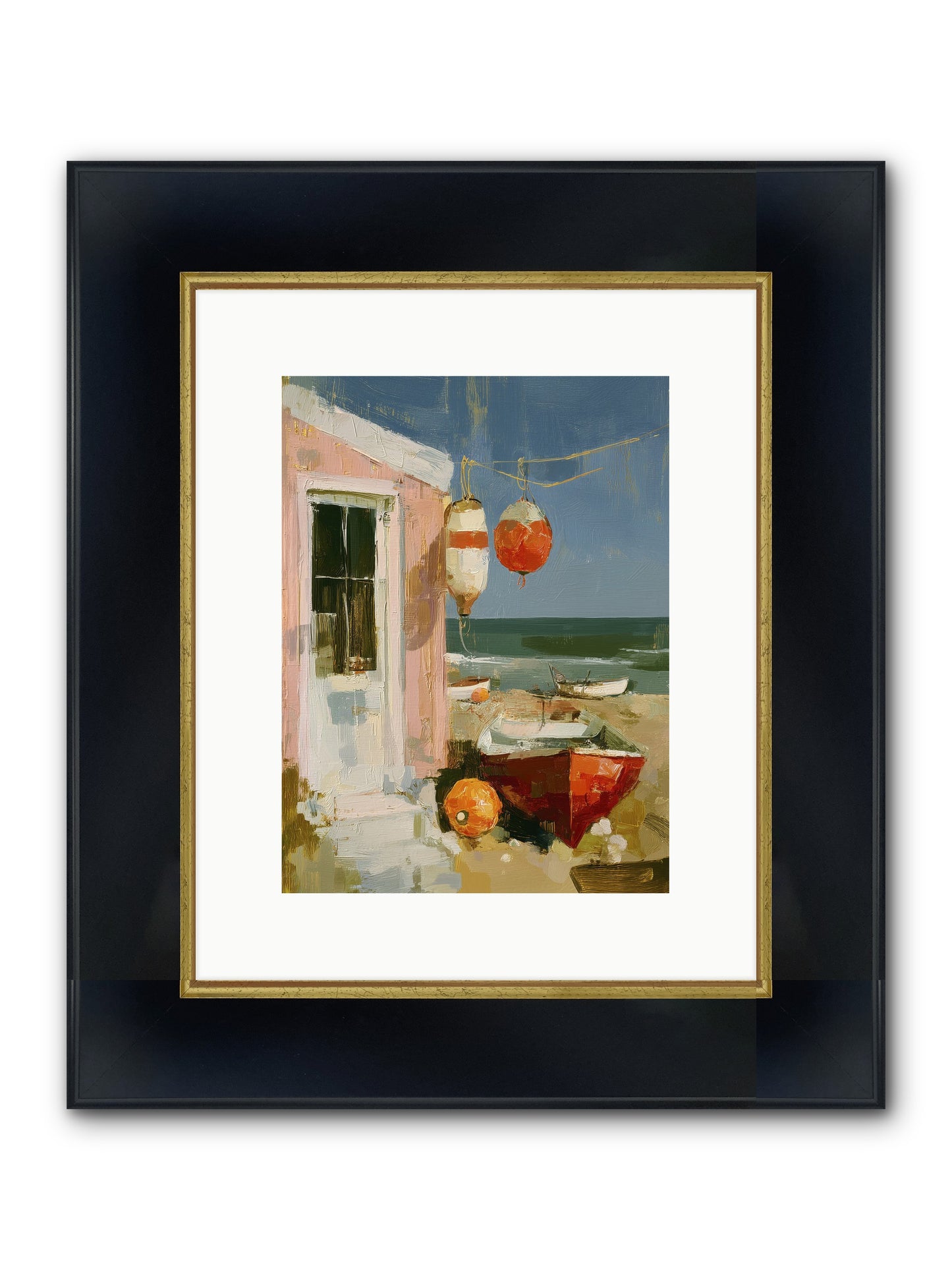 Written In Joy Framed Print - Wide Black w/Gold 9x12